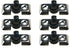 Pack Of 6 Fender Hooks - Gs62063 | Secure & Easy Fender Handling