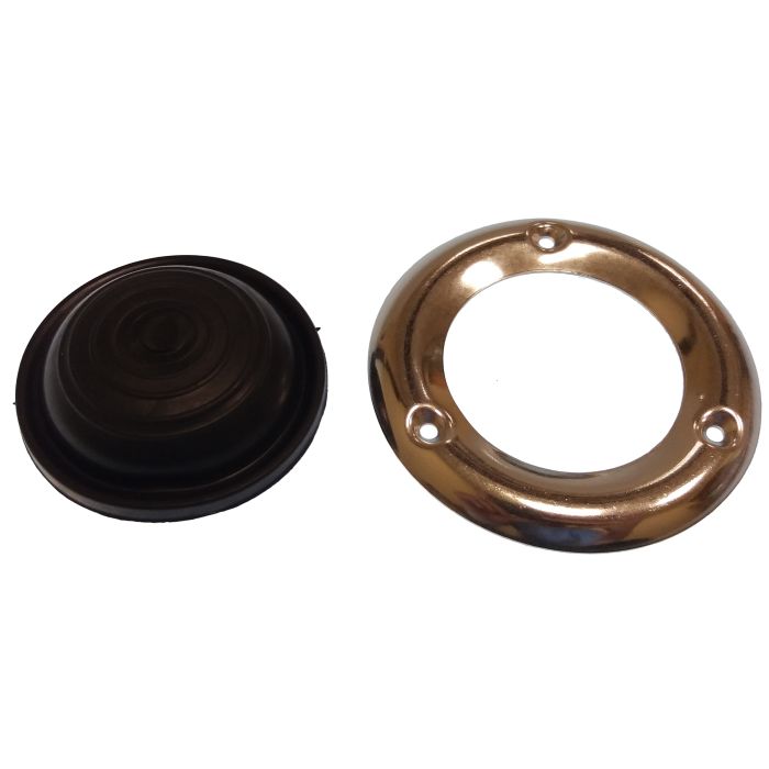 Rubber Cap With Stainless Steel Flange Black Gs63093 For Fenders