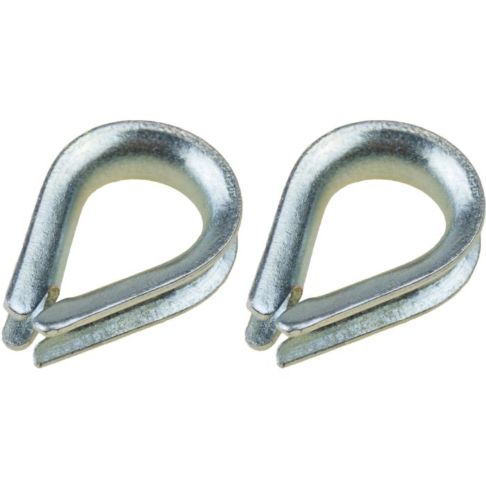 Galvanized Steel Thimbles 6Mm (2 Pack) | Gs71270 | Secure Cable Connectors