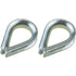 Galvanized Steel Thimbles 6Mm (2 Pack) | Gs71270 | Secure Cable Connectors