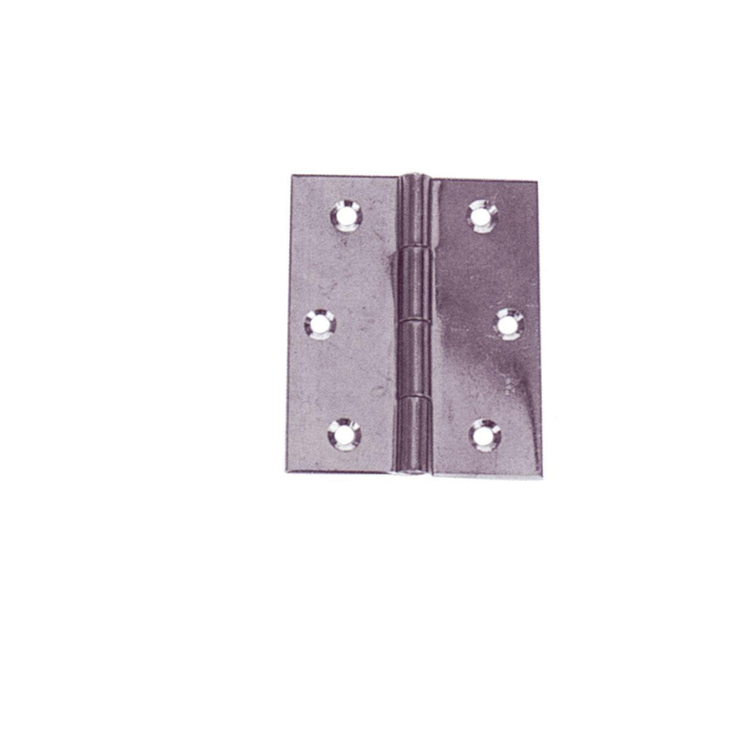 Door Hinge Inox 0.6Mm 40X50Mm (2) | Gs72178 | Durable Hardware