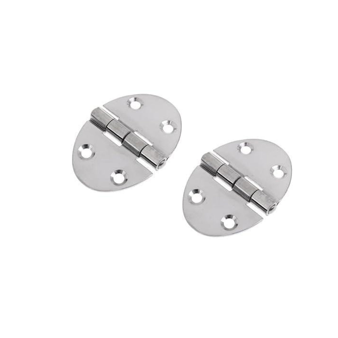 Oval Inox Hinge 67X48 Pack Of 2 | Gs72195 | Durable Door Hardware