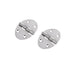 Oval Inox Hinge 90X56 Pack Of 2 | Gs72197 | Durable Door Hardware
