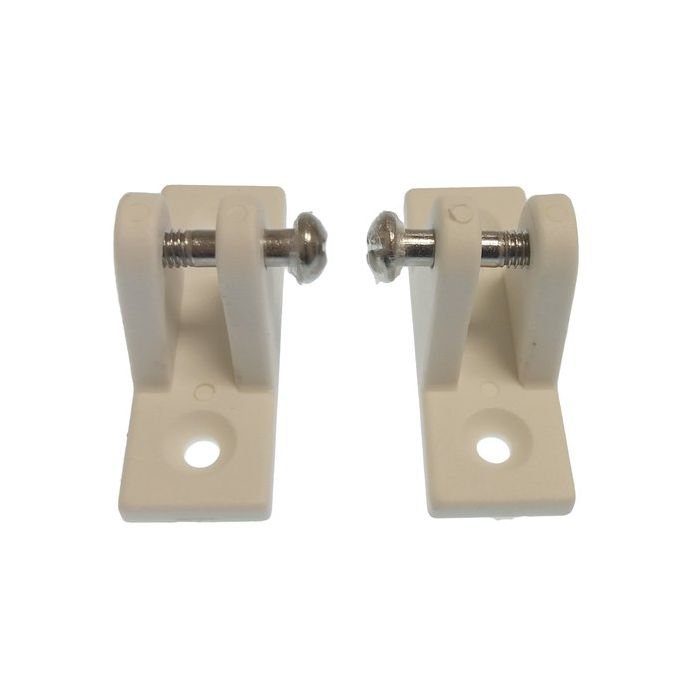 90º Deck Hinge Nylon White (2) | Gs72238 | Durable Marine Hardware