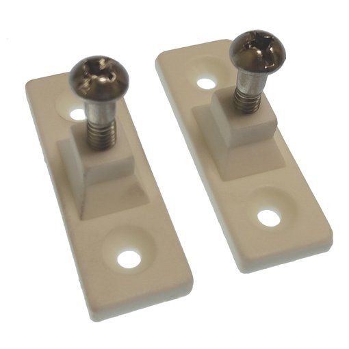 Deck Hinge Plate Nylon White - Pack Of 2 | Gs72239 | Hardware