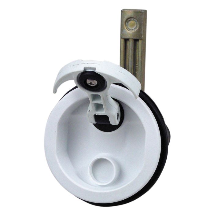 Flush Lock White Gs72411 - Durable Door Security Hardware