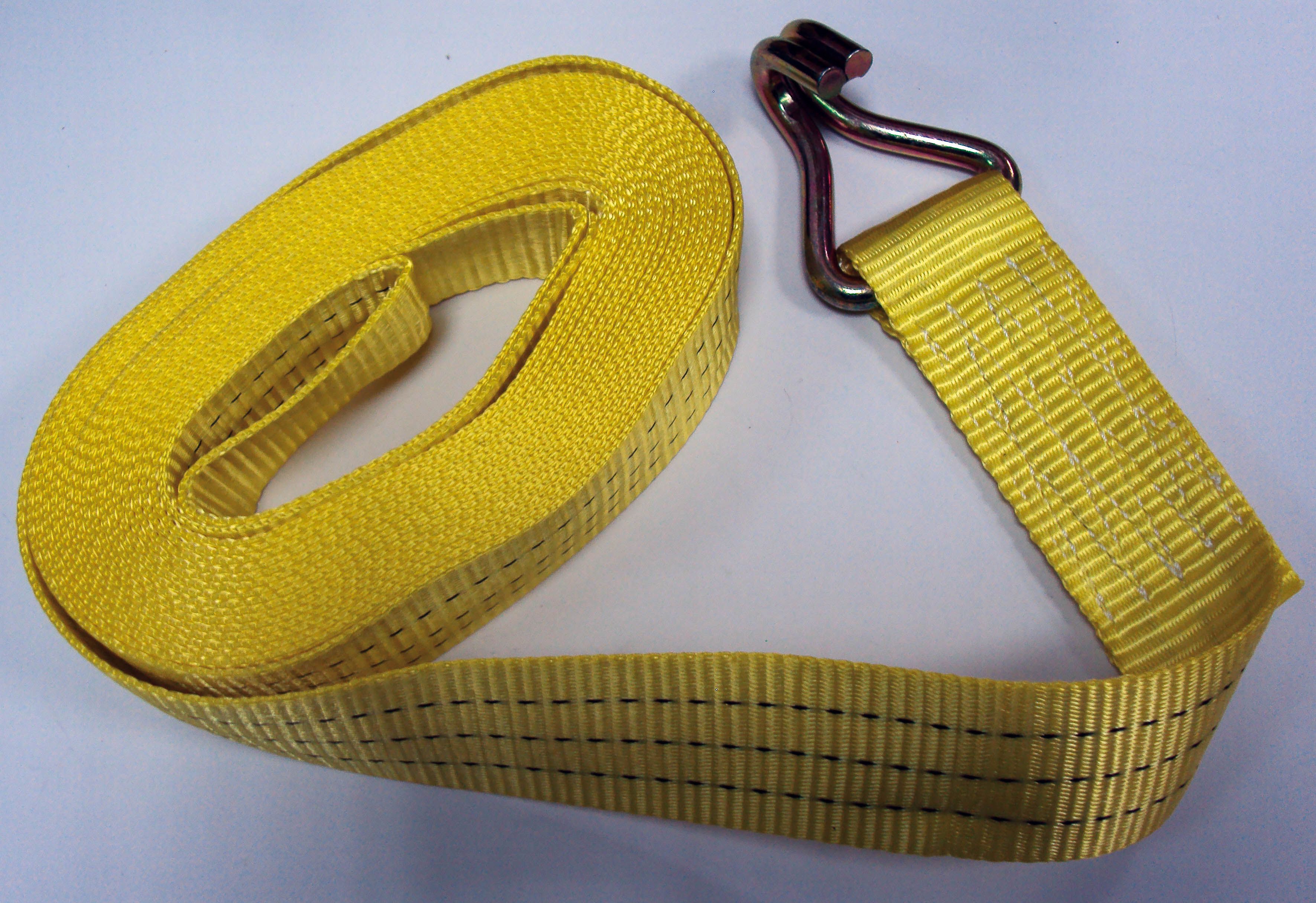 2" Yellow Ratchet Tie - 8M | Gs76122 | Durable Cargo Securement