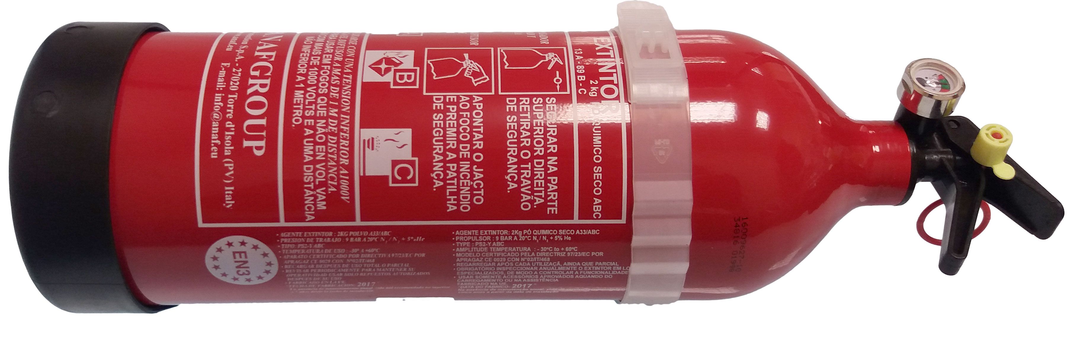 Alum 2 Kg Abc Fire Extinguisher Gs80058 - Compact Safety Tool