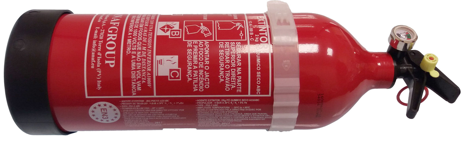 Alum 2 Kg Abc Fire Extinguisher Gs80058 - Compact Safety Tool
