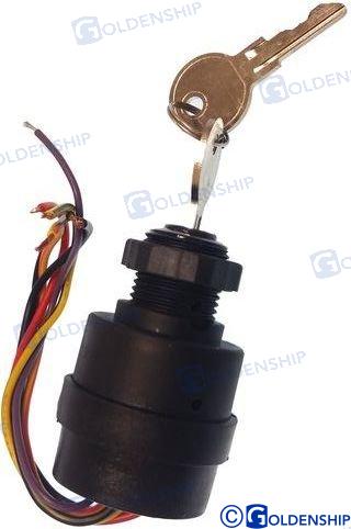 IGNITION STARTER SWITCH PLASTIC 7T-4POS | GS11159 | IGNITION | GOLDENSHIP