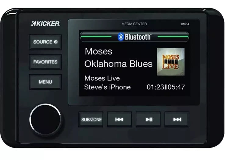 Kicker Marine Source Unit Ka46Kmc4 - Durable Audio For Adventures