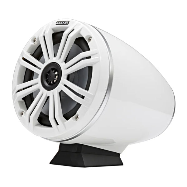 6.5" Kicker Surface Mount Coaxial Speaker White | Ka46Kmfc65W