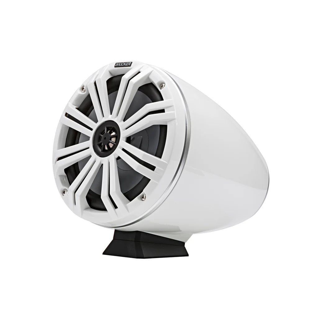 Kicker 8" Surface Mount Coaxial Speaker White | Ka46Kmfc8W