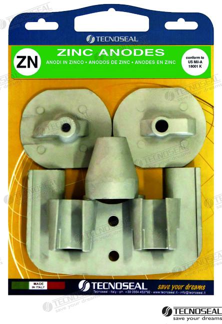 KIT YANMAR STERN DRIVE IN ZINC | TENKITYANMARSTD | ANODES | TECNOSEAL