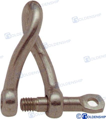 LONG TWIST SHACKLE AISI-316 10MM (10) | GS71038B | HARDWARE | GOLDENSHIP