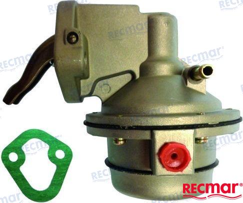 MERCRUISER FUEL PUMP | REC862048A1 | V8, 305, 350, 454, 330, 420, Inline (4 cyl) 120, Inline (4 cyl) 140, 3.0L, 224 CID | RECMAR