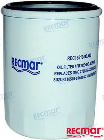 MERCRUISER OIL FILTER | REC16510-90J00 | OIL FILTER | RECMAR