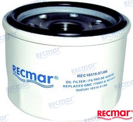 MERCRUISER/SUZUKI/JOHNSON OIL FILTER DF40, 40A, 50, 50A, 60, 60A, 70 | REC16510-87J00