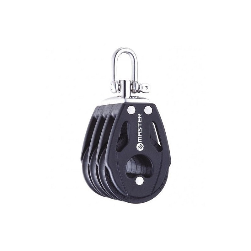 29Mm Triple Swivel Shackle Block Mvbb0205F - 160Kg Load Capacity