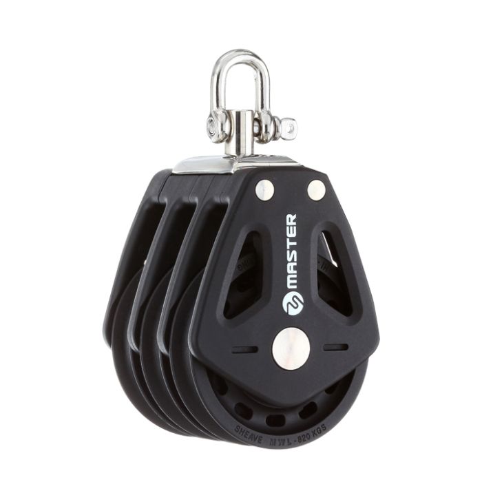 50Mm Triple Swivel Shackle Block Mvbp0505F - 522Kg Load Capacity