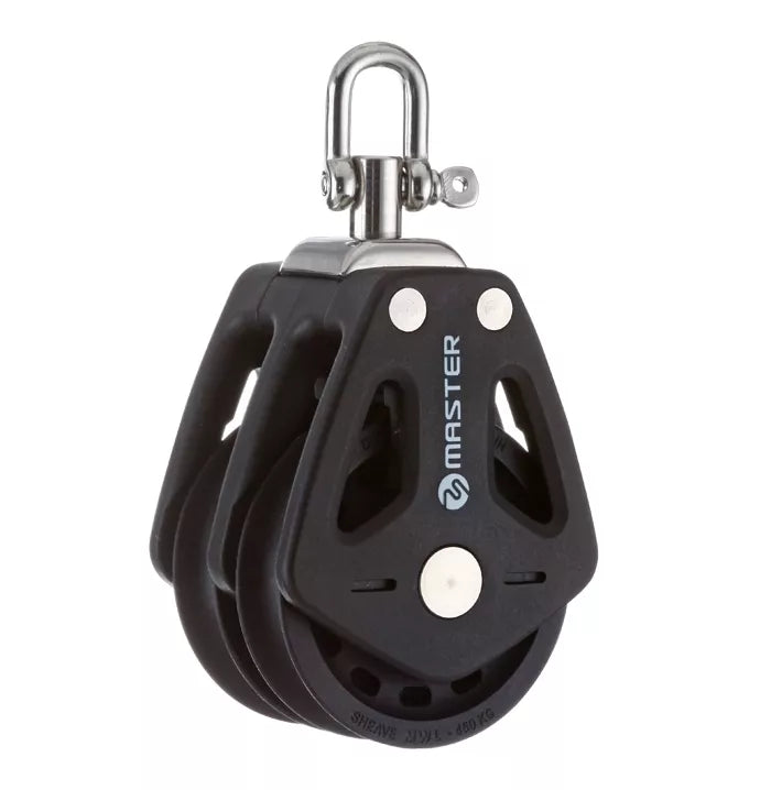 35Mm Double Swivel Shackle Block - Mvbp3503F, 300Kg Capacity