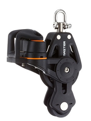 35Mm Single Fiddle Swivel Shackle Block Mvbp3521F - 100Kg Capacity