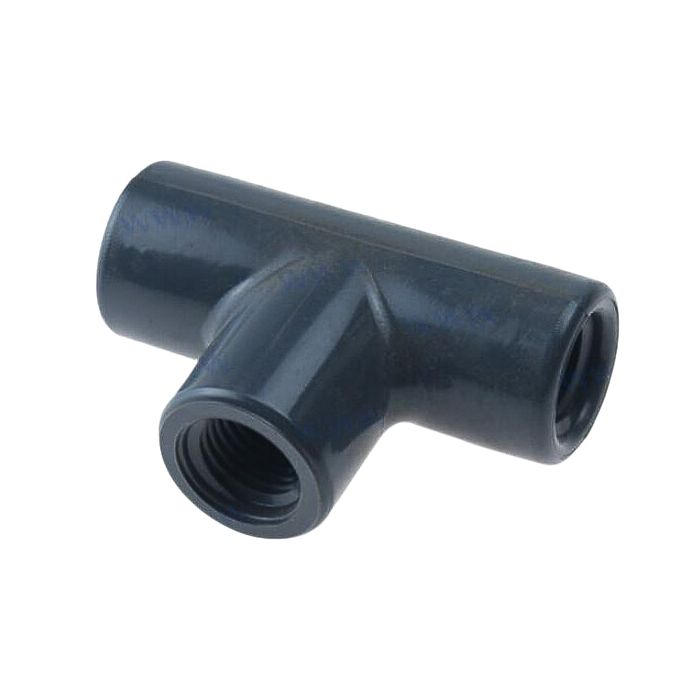 Tee 1/4 Fpt X Fpt X Fpt Pvc80 Par0101420883 For Water Flow