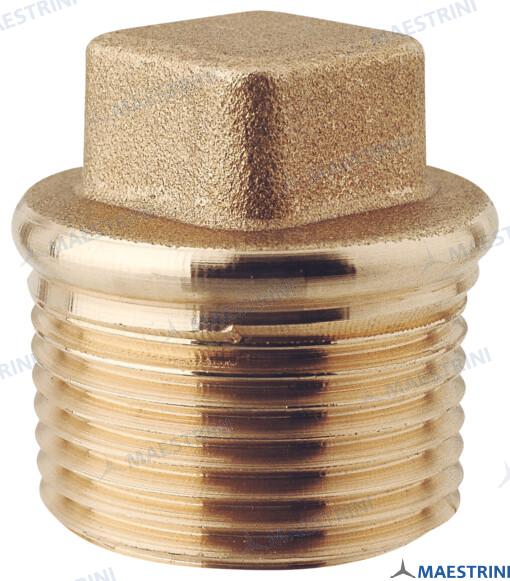 PLUG SQUARE HEAD 1/2'' M. BRASS CR | GS30908 | HULL | GOLDENSHIP