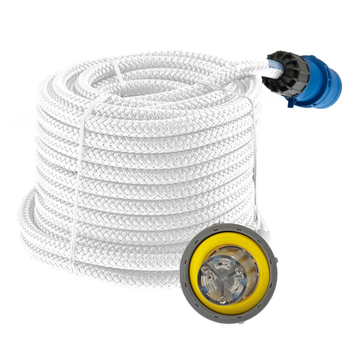 Fender Rope 12Mm X 1.7M White (2) | Pol3700200005 | Durable Mooring Rope