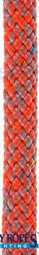 POLY-BRAID-32 10MM. GREY/ORANGE (110 M) | POL2083812110 | ROPES | POLY ROPES