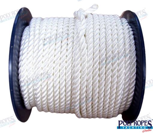 POLYESTER SUPERIOR WHITE 20 MM (100M) | POL1209042020 | POLYESTER, WHITE | POLY ROPES