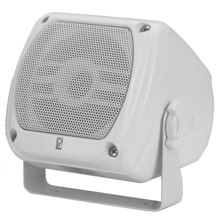 Poly-Planar Ppma-840 White Sub-Compact Box Speakers - Powerful Sound