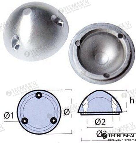 PROPELLER NUT VARIPROP 59 | TEN01070 | ANODES | TECNOSEAL