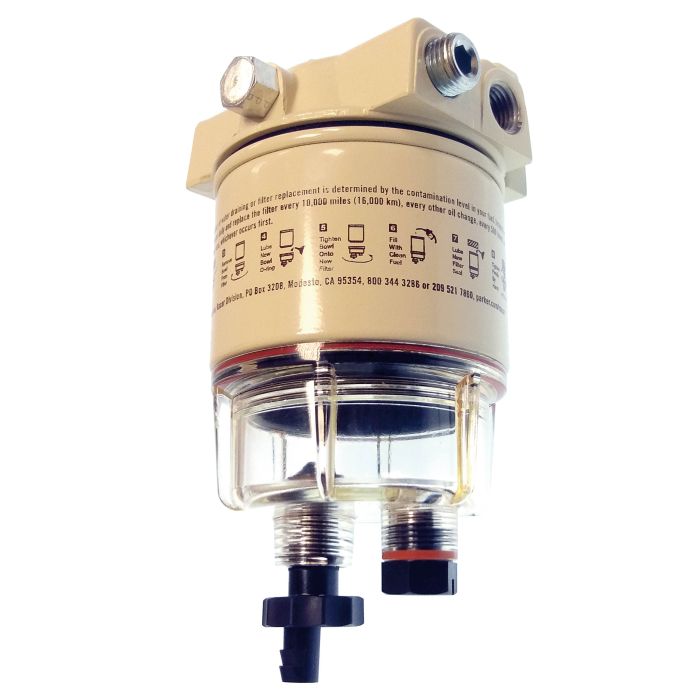 Racor Gas Engine Filter Rac120As - 4 Ports, Compact Design