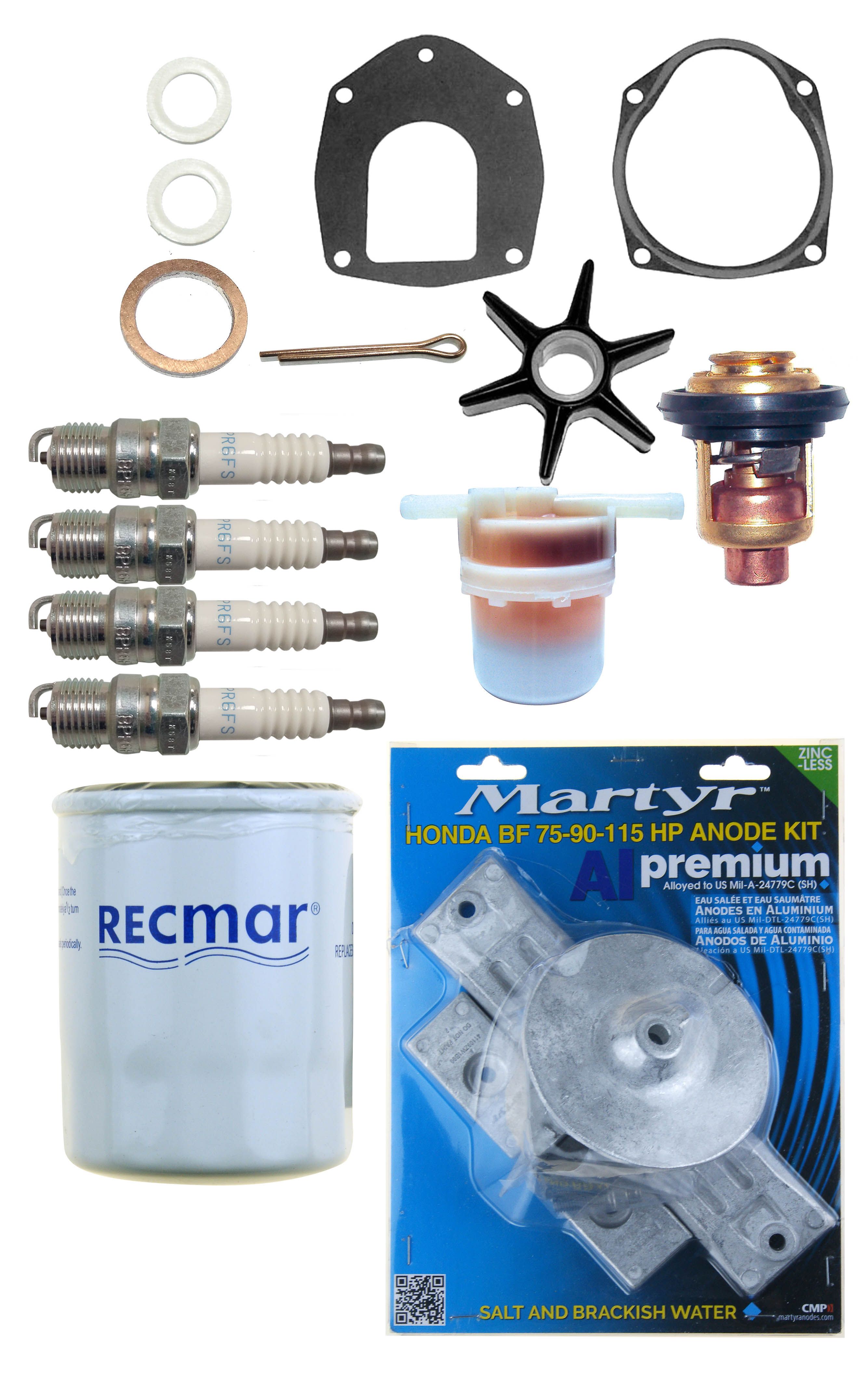 Honda Maintenance Kit For Bf75A & Bf90A | Rec06211-Zw0-505