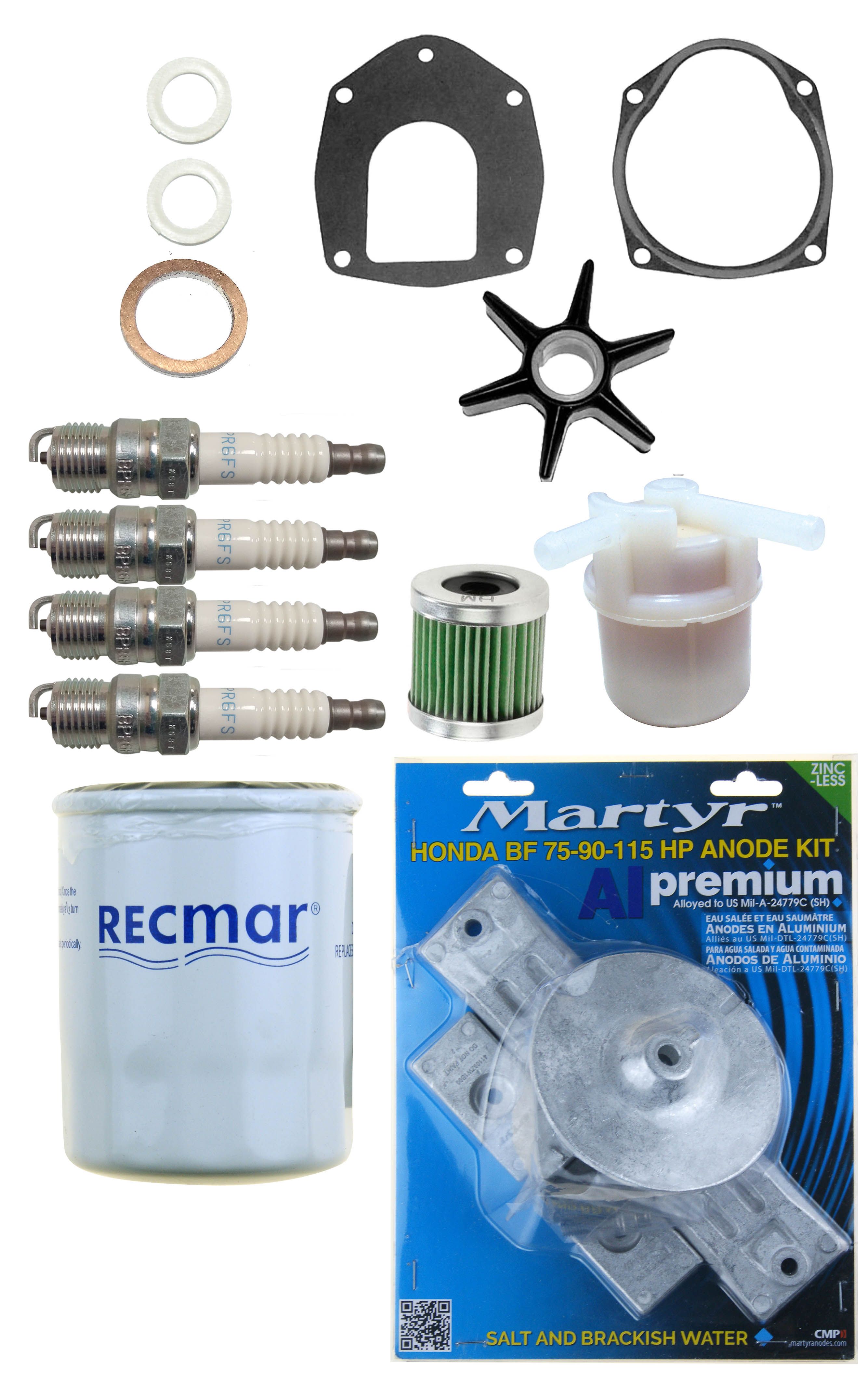 Honda Maintenance Kit Rec06211-Zw5-505 For Bf115A Bf130A Engines