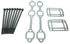 Exhaust Gasket & Hardware Set For 4.3 Gm V6 Engine | Rec53773
