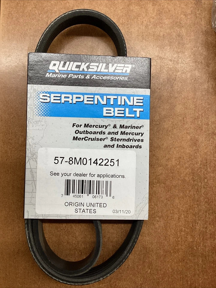 Mercruiser Belt Rec57-8M0142251 For V6 & V8 Engines - Reliable Performance