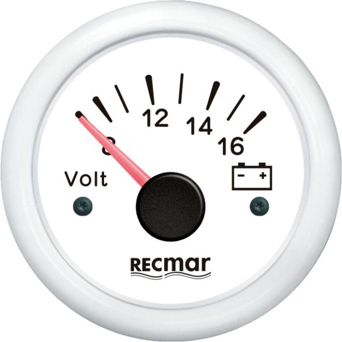 8-16V White Voltmeter Recky13304 For Accurate Electrical Measurement