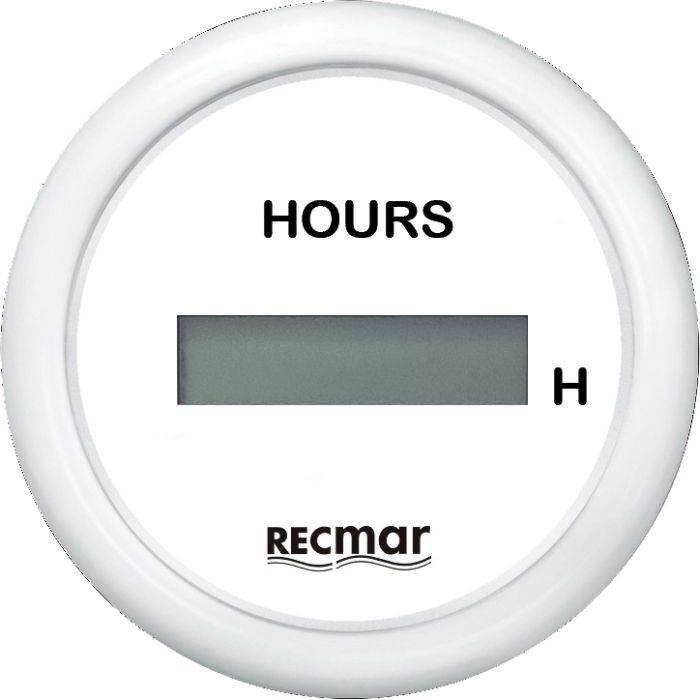 Hourmeter White Recky39200 - 51Mm Instrument For Equipment Tracking