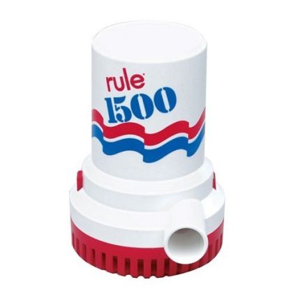 12V Non-Auto Bilge Pump 1500 Gph | Rule Ru02 | 4.8A, 28Mm Output