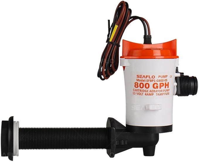 Seaflow 350 Gph 12V Elbow Livewell Pump | Sfbp1G35005