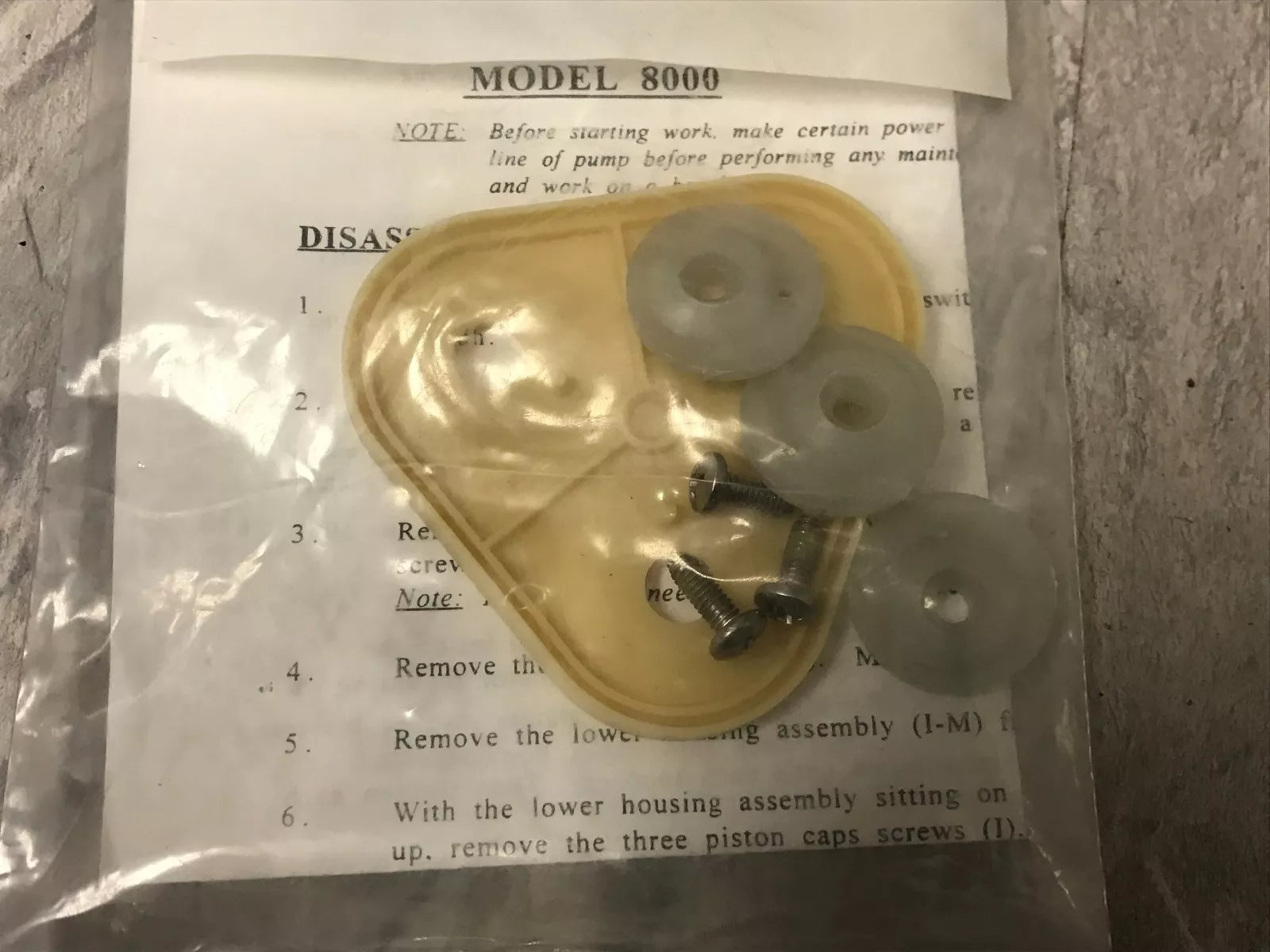 Shurflo Junior Pump Membrane Kit - Sh94-395-06 Replacement Parts