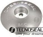 SINGLE ANODE IN ZINC ALLOY FOR RUDDER | TEN00102 | ANODES | TECNOSEAL