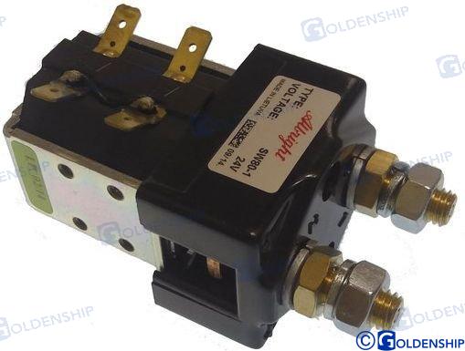 SINGLE CONTACTOR 1 POLE 24V 100A