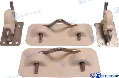 SNAP DAVITS FOR INFLATABLE BOATS GREY | GS73125 | HARDWARE | GOLDENSHIP