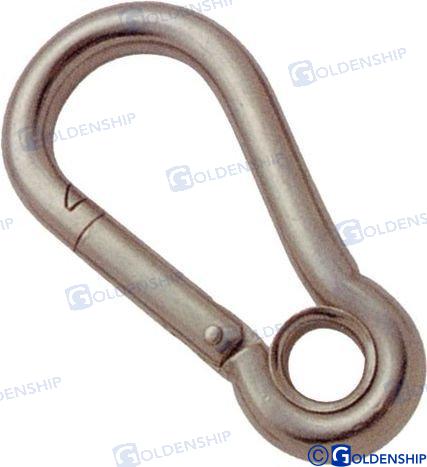 SNAP HOOK W/EYE AISI-316 5X50MM | GS71230 | HARDWARE | GOLDENSHIP