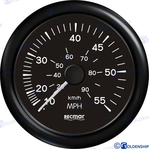 SPEEDOMETER 0/55 MPH BLACK | RECKY18203 | INSTRUMENTATION | RECMAR