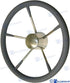 SS. STEERING WHEEL 15" WITH FOAM | GS41115 | CABLES | GOLDENSHIP