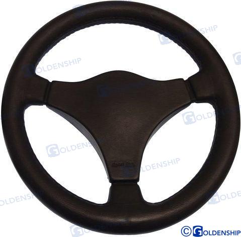 STEERING WHEEL BEACH 330 MM. BLACK | GS41135 | STEERING WHEEL | GOLDENSHIP